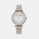 Gianni T-B Women Quartz Silver Dial Analog Stainless Steel Watch AR11537