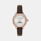 Mia Women Quartz Blue Dial Analog Leather Watch AR11568