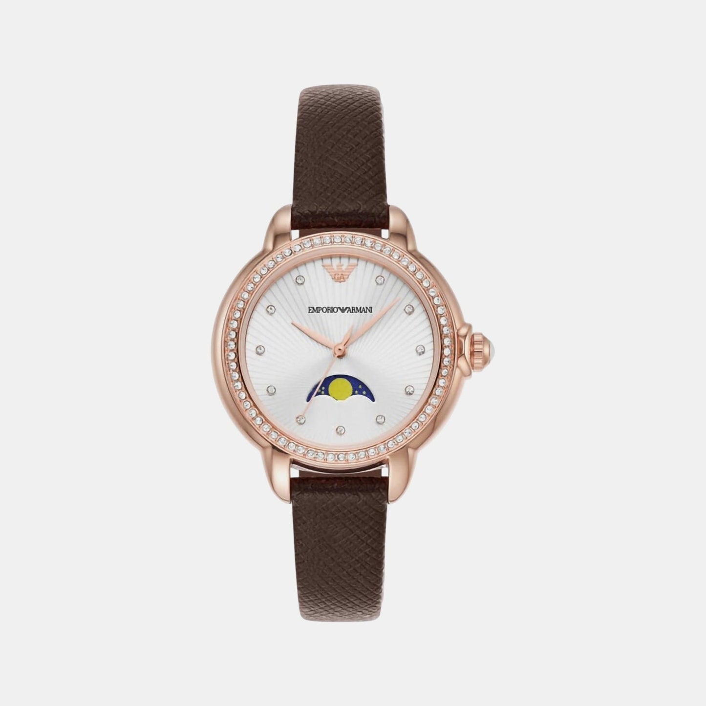 Mia Women Quartz Blue Dial Analog Leather Watch AR11568