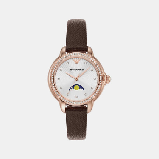 Mia Women Quartz Blue Dial Analog Leather Watch AR11568