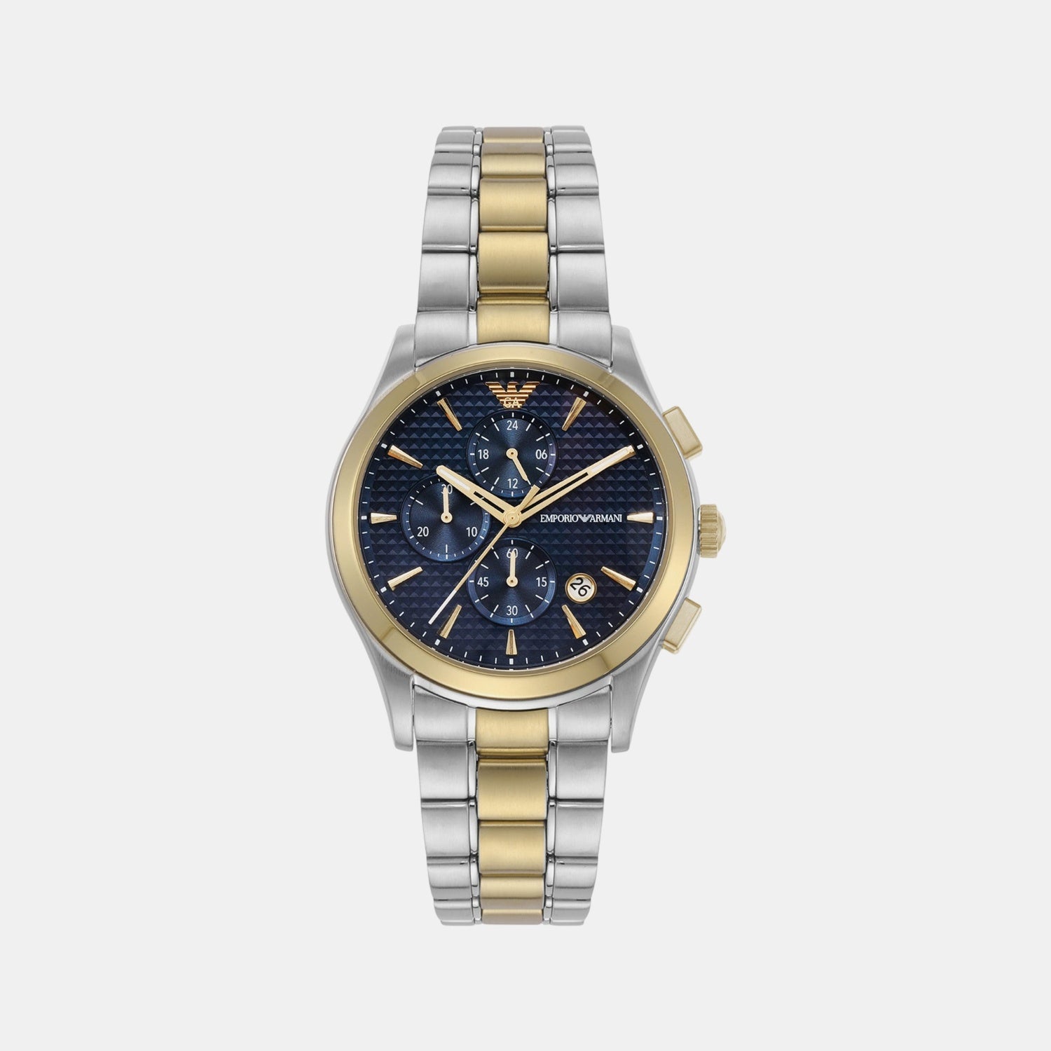 Paolo Men Quartz Blue Dial Chronograph Stainless Steel Watch AR11579