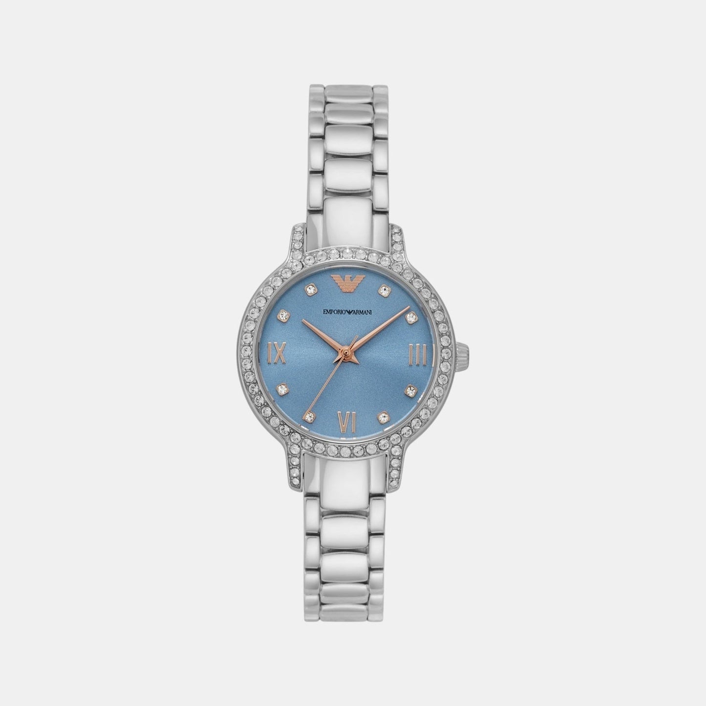 Women Quartz Mother Of Pearl Dial Analog Stainless Steel Watch AR11585