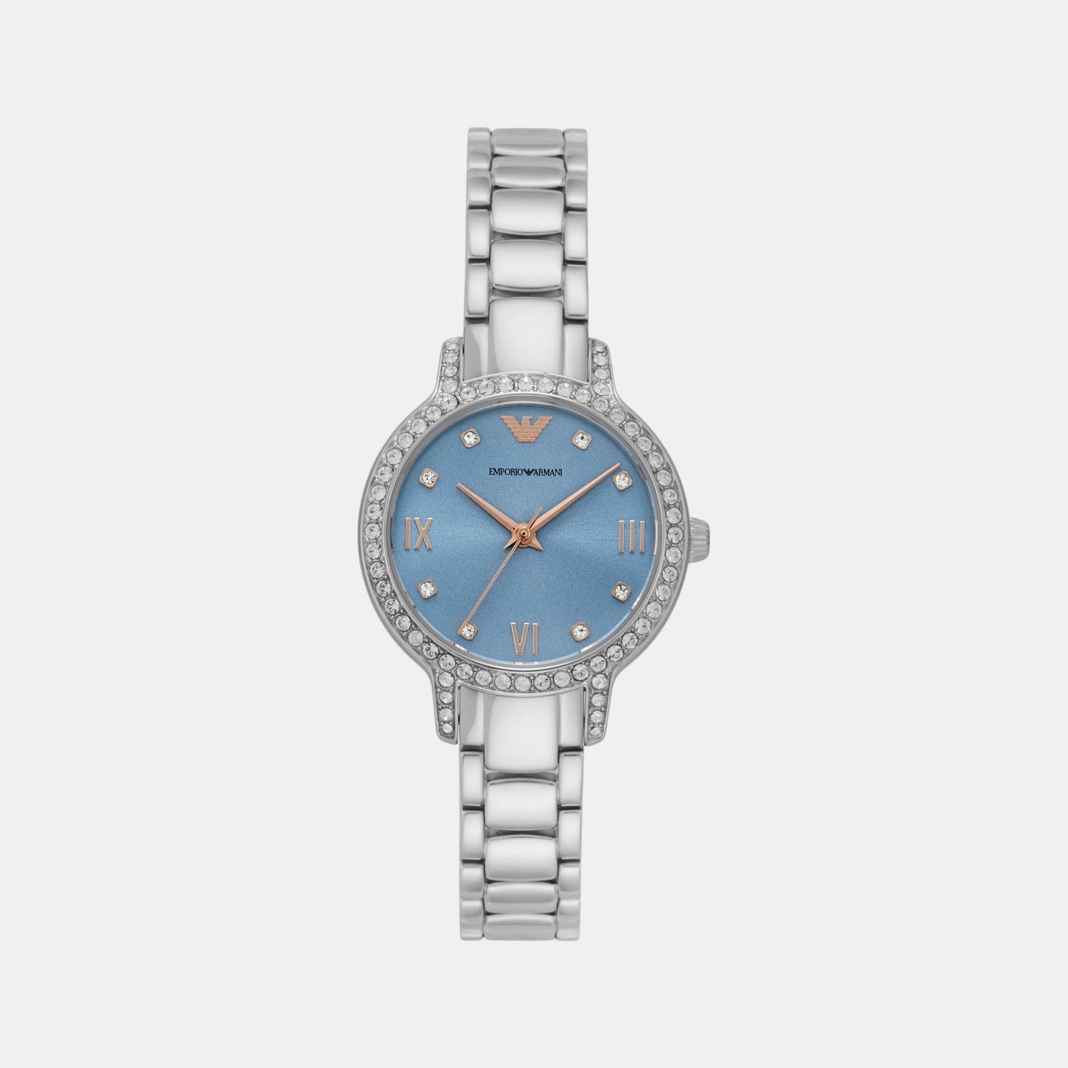 Women Quartz Mother Of Pearl Dial Analog Stainless Steel Watch AR11585