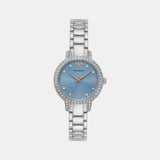Women Quartz Mother Of Pearl Dial Analog Stainless Steel Watch AR11585