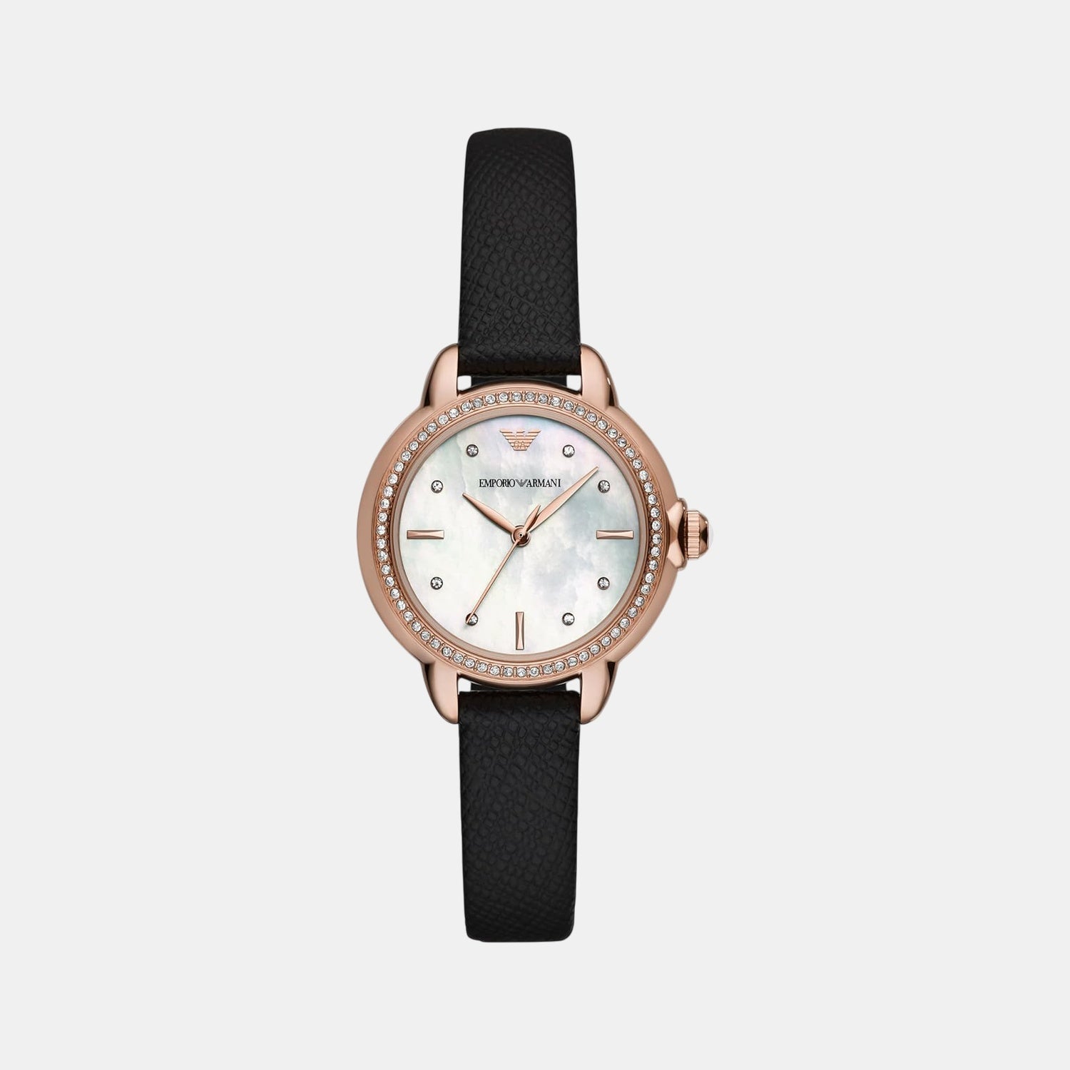 Mia Women Quartz Black Dial Analog Leather Watch AR11598