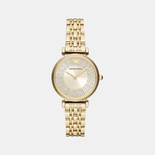 Cleo Women Quartz Black Dial Analog Stainless Steel Watch AR11608