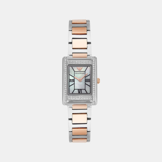 Genni Women Quartz Silver Dial Analog Stainless Steel Watch AR11626