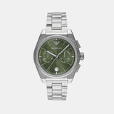 Men Quartz Green Dial Chronograph Stainless Steel Watch AR11640