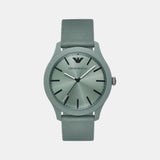 Men Quartz Green Dial Analog Fabric Watch AR11654