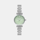 Women Quartz Blue Dial Analog Stainless Steel Watch AR11667