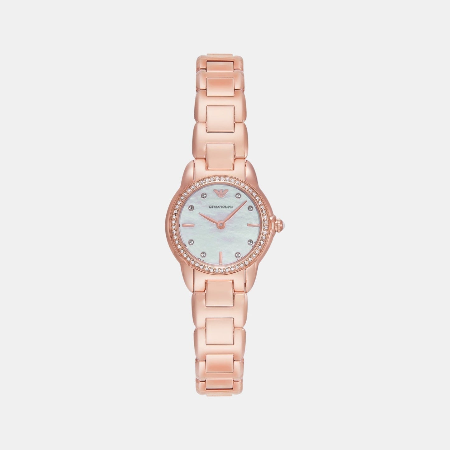 Women Quartz Mother Of Pearl Dial Analog Stainless Steel Watch AR11671