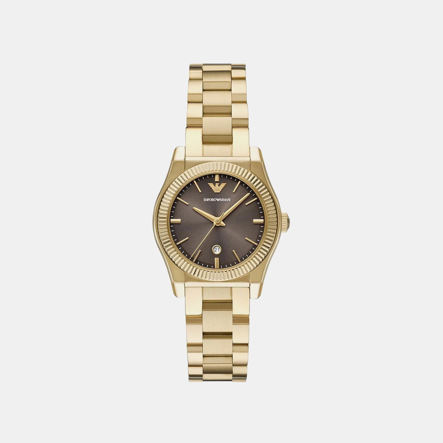 Women Quartz Black Dial Analog Stainless Steel Watch AR11700