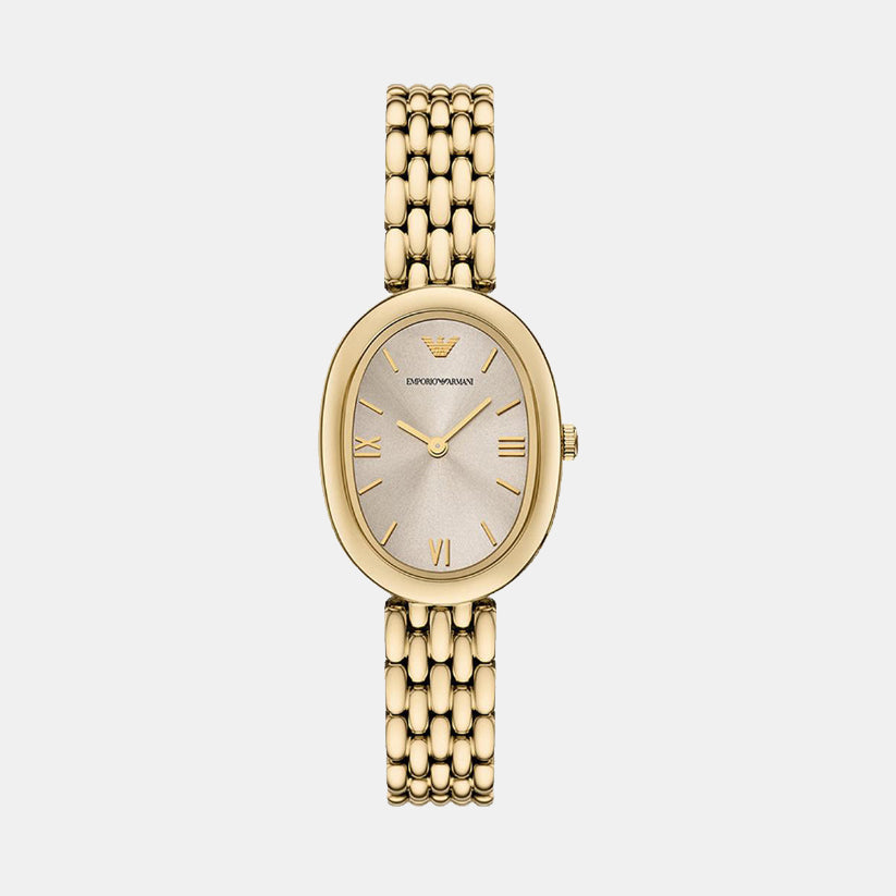 Women Quartz Mother Of Pearl Dial Analog Stainless Steel Watch AR11707