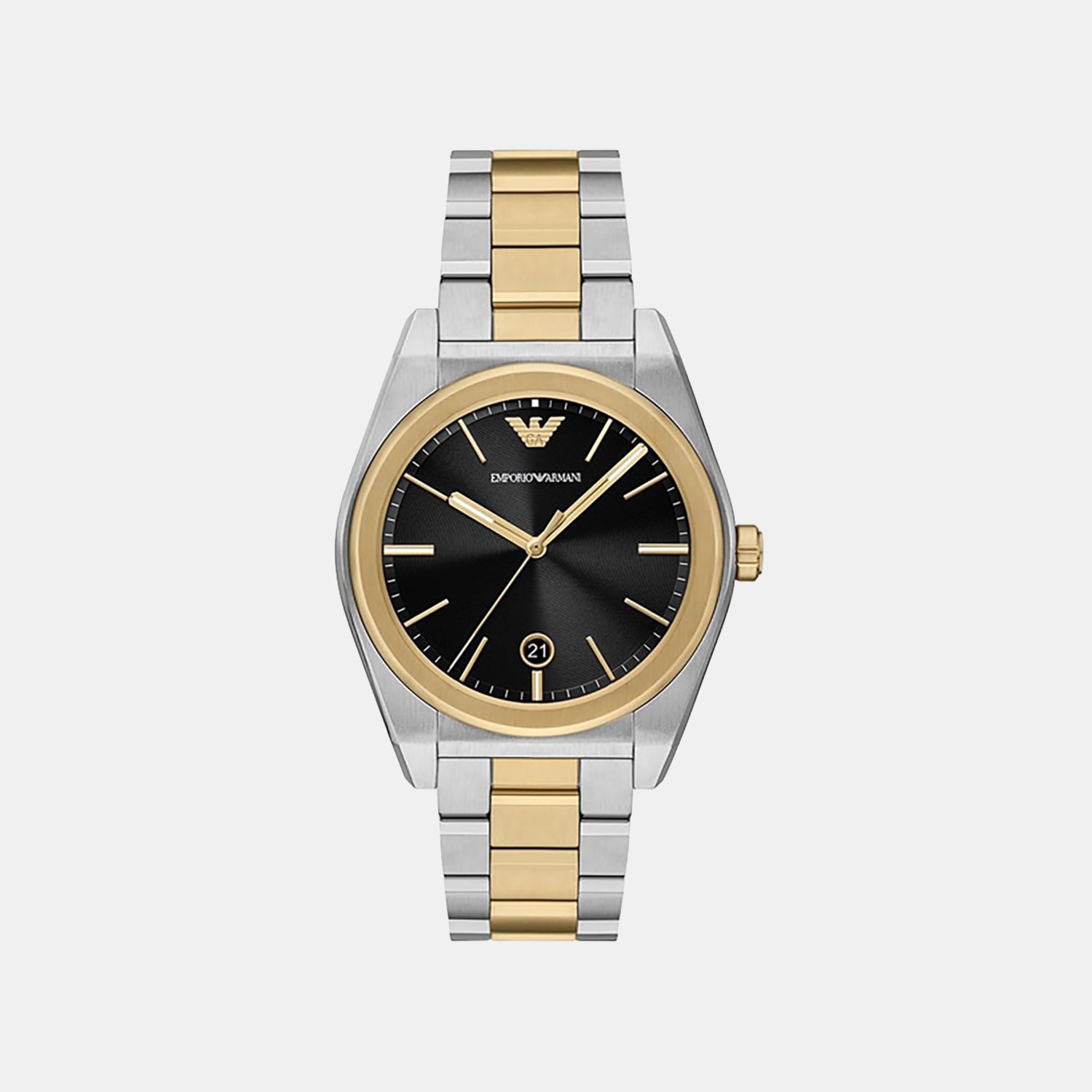 Men Quartz Black Dial Analog Stainless Steel Watch AR11715