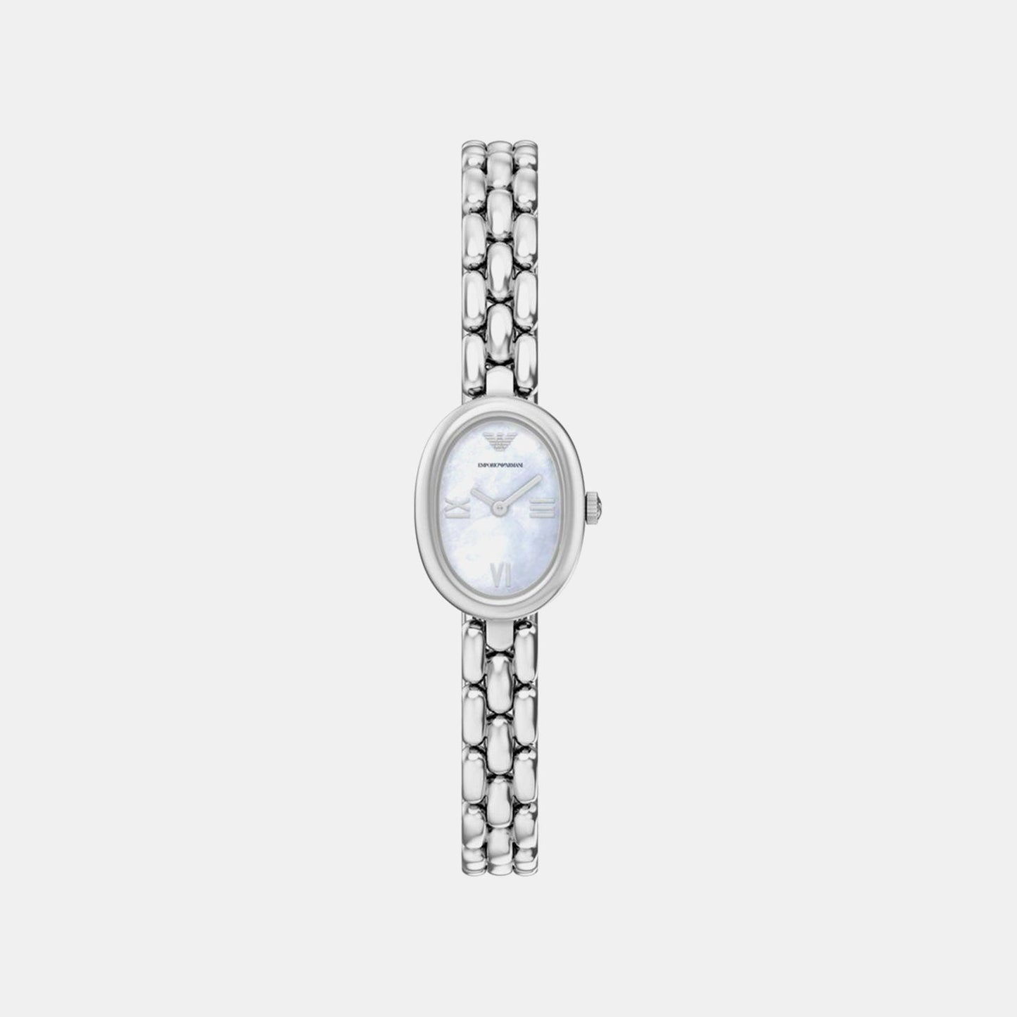 Women Quartz Mother Of Pearl Dial Analog Stainless Steel Watch AR11720