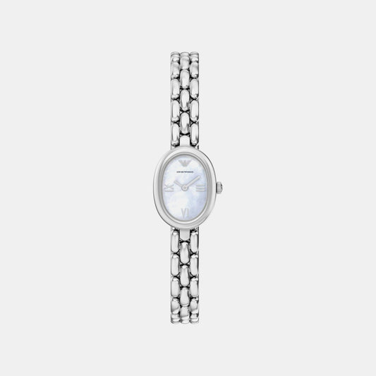 Women Quartz Mother Of Pearl Dial Analog Stainless Steel Watch AR11720