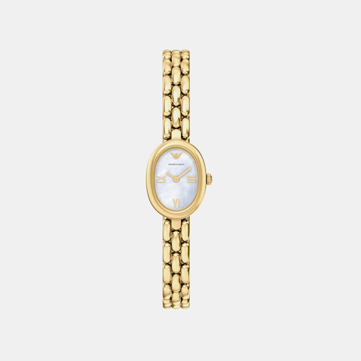 Women Quartz Mother Of Pearl Dial Analog Stainless Steel Watch AR11721