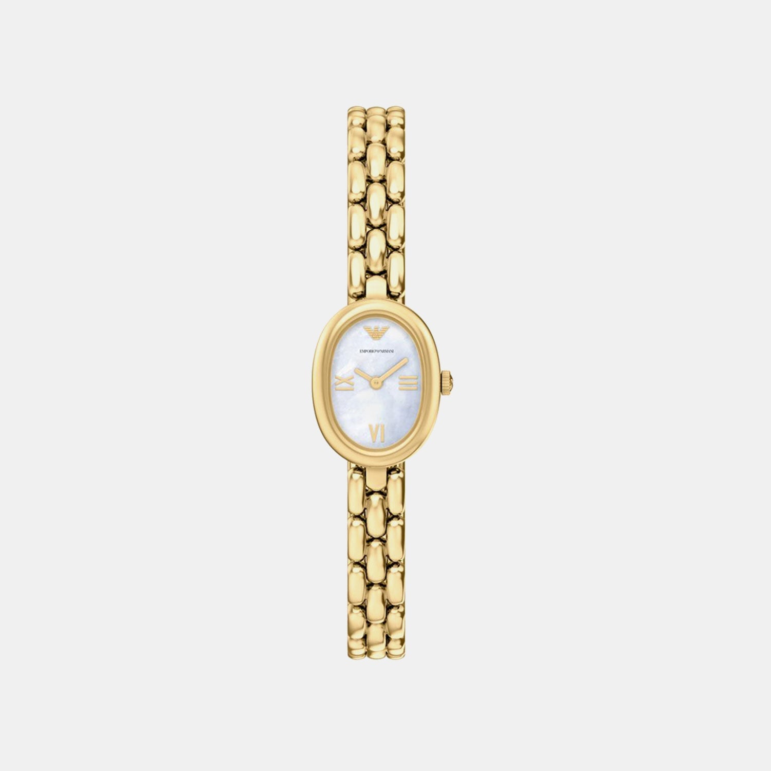 Women Quartz Mother Of Pearl Dial Analog Stainless Steel Watch AR11721