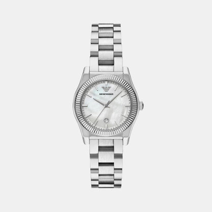 Women Quartz Mother Of Pearl Dial Analog Stainless Steel Watch AR11723