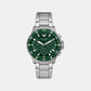 Men Quartz Green Dial Analog Stainless Steel Watch AR11741