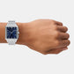 Men Quartz Blue Dial Chronograph Stainless Steel Watch AR11754