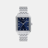 Men Quartz Blue Dial Chronograph Stainless Steel Watch AR11754