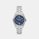 Unisex Quartz Blue Dial Analog Stainless Steel Watch AR11758