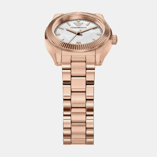 Women Quartz Green Dial Analog Stainless Steel Watch AR11762
