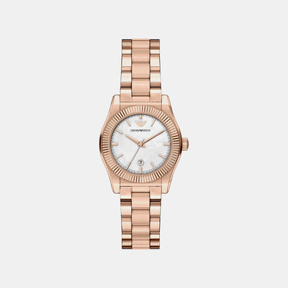 Women Quartz Green Dial Analog Stainless Steel Watch AR11762