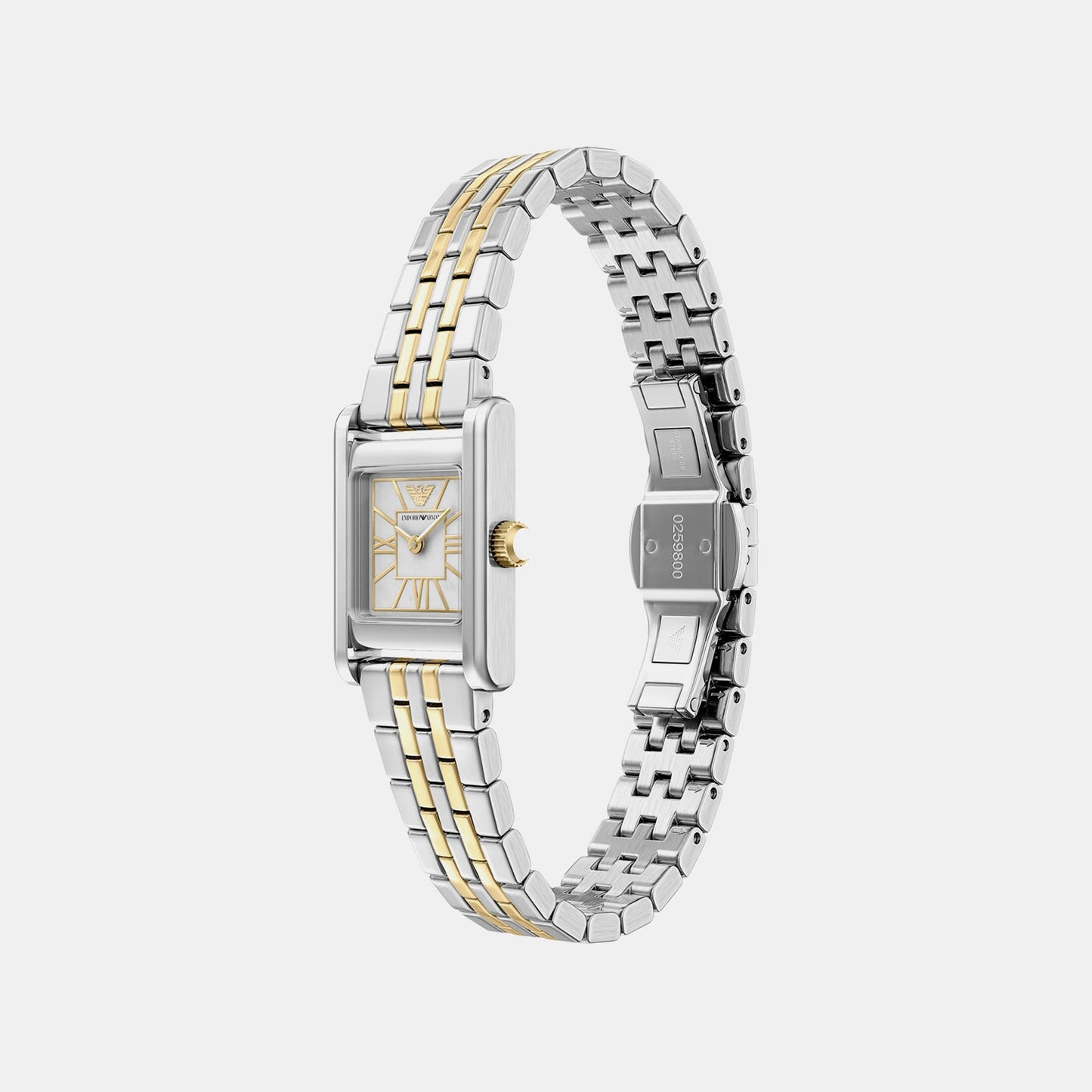 Women Quartz Mother Of Pearl Dial Analog Stainless Steel Watch AR11763