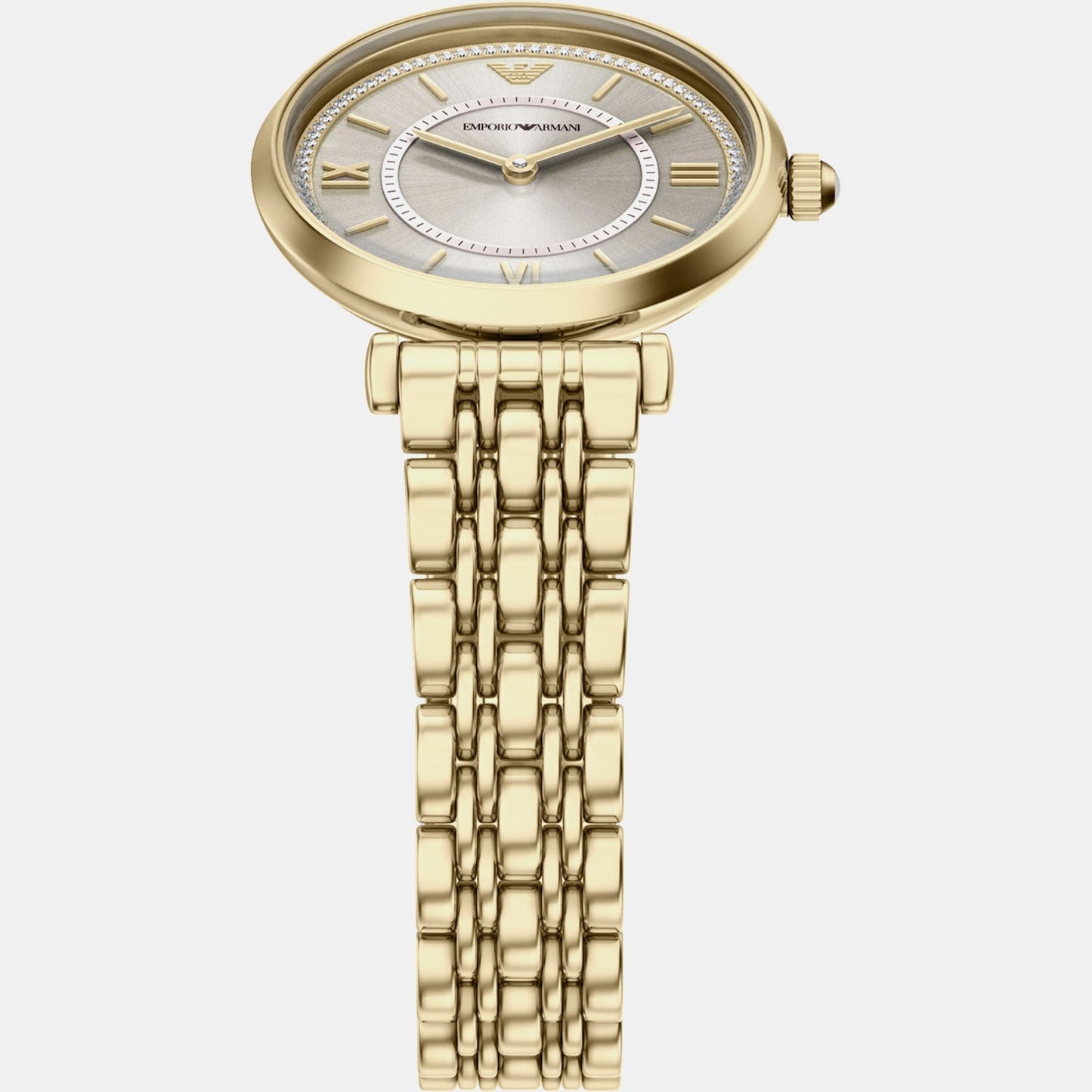 Women Quartz Grey Dial Analog Stainless Steel Watch AR11766