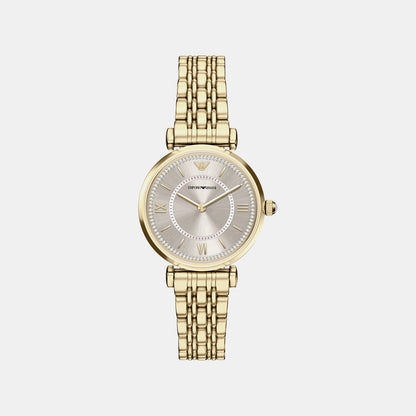 Women Quartz Grey Dial Analog Stainless Steel Watch AR11766