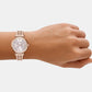 Women Quartz Grey Dial Analog Stainless Steel Watch AR11767