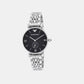 Gianni Men Quartz Black Dial Analog Stainless Steel Watch AR1676