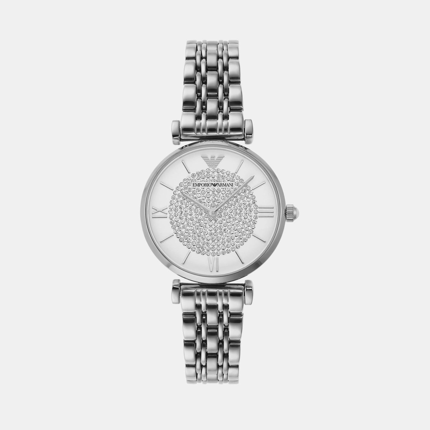 Gianni T-Bar Women Quartz Black Dial Analog Stainless Steel Watch AR1925