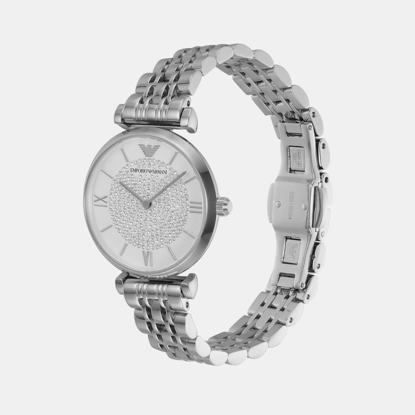 Gianni T-Bar Women Quartz Black Dial Analog Stainless Steel Watch AR1925