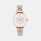 Gianni T-Bar Women Quartz White Dial Analog Stainless Steel Watch AR1926