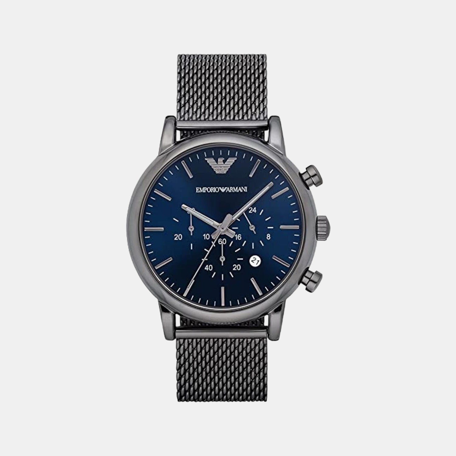 Luigi Men Quartz Blue Dial Chronograph Stainless Steel Watch AR1979
