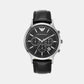 Renato Men Quartz Black Dial Chronograph Leather Watch AR2447