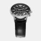 Renato Men Quartz Black Dial Chronograph Leather Watch AR2447
