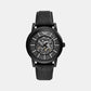 Luigi Men Automatic Black Dial Chronograph Leather Watch AR60008