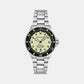 Sea Explorer Men Mechanical Yellow Dial Analog Stainless Steel Watch AR60083