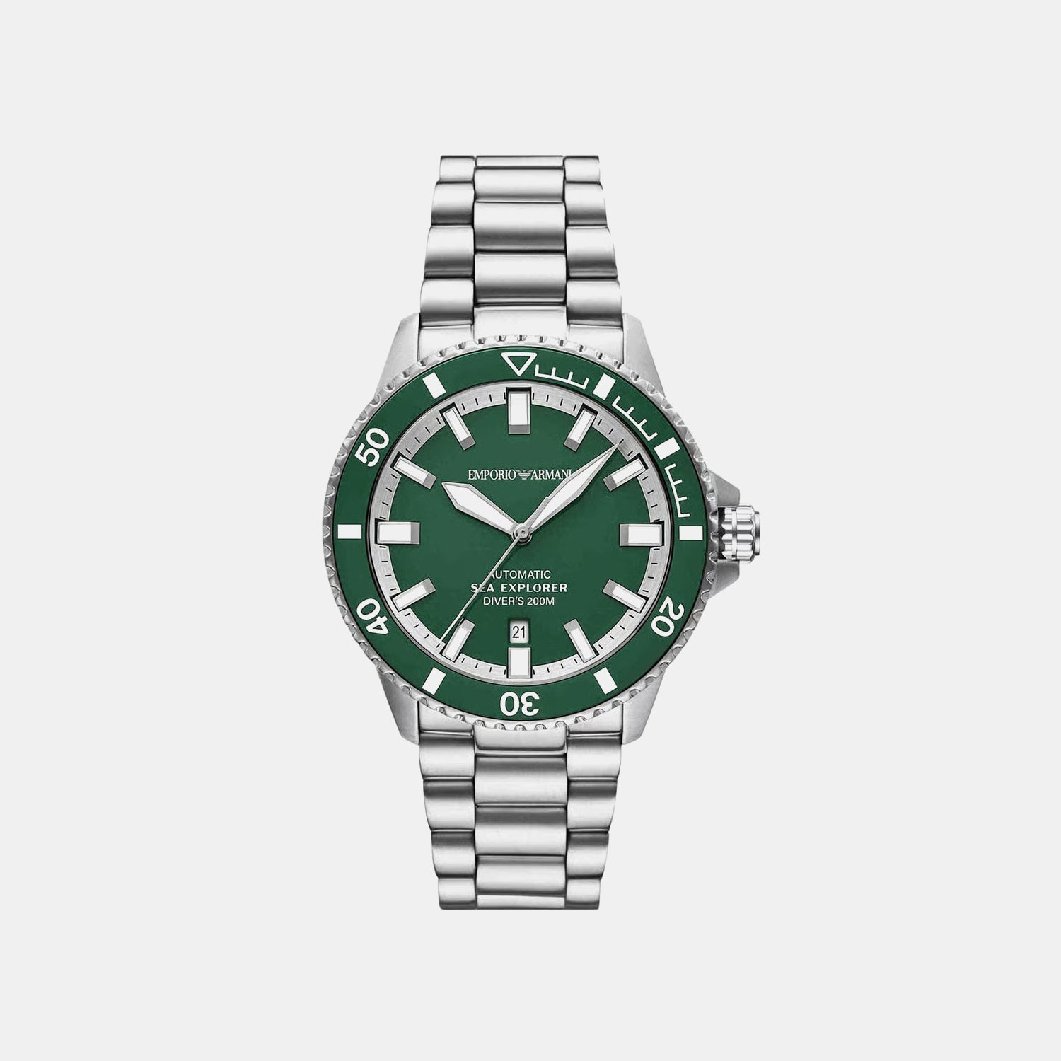 Sea Explorer Men Automatic Green Dial Analog Stainless Steel Watch AR60088
