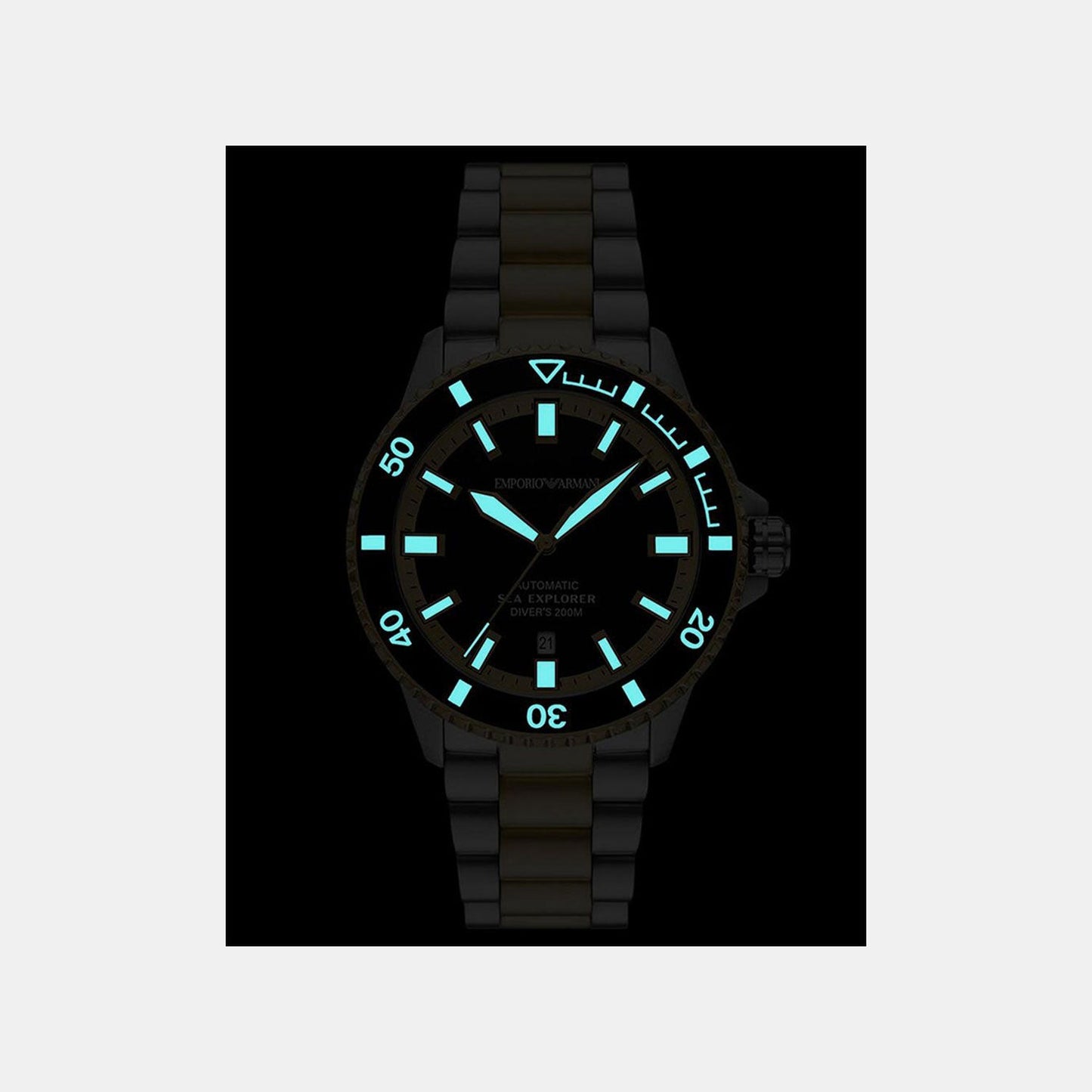 Sea Explorer Men Automatic Black Dial Analog Stainless Steel Watch AR60089