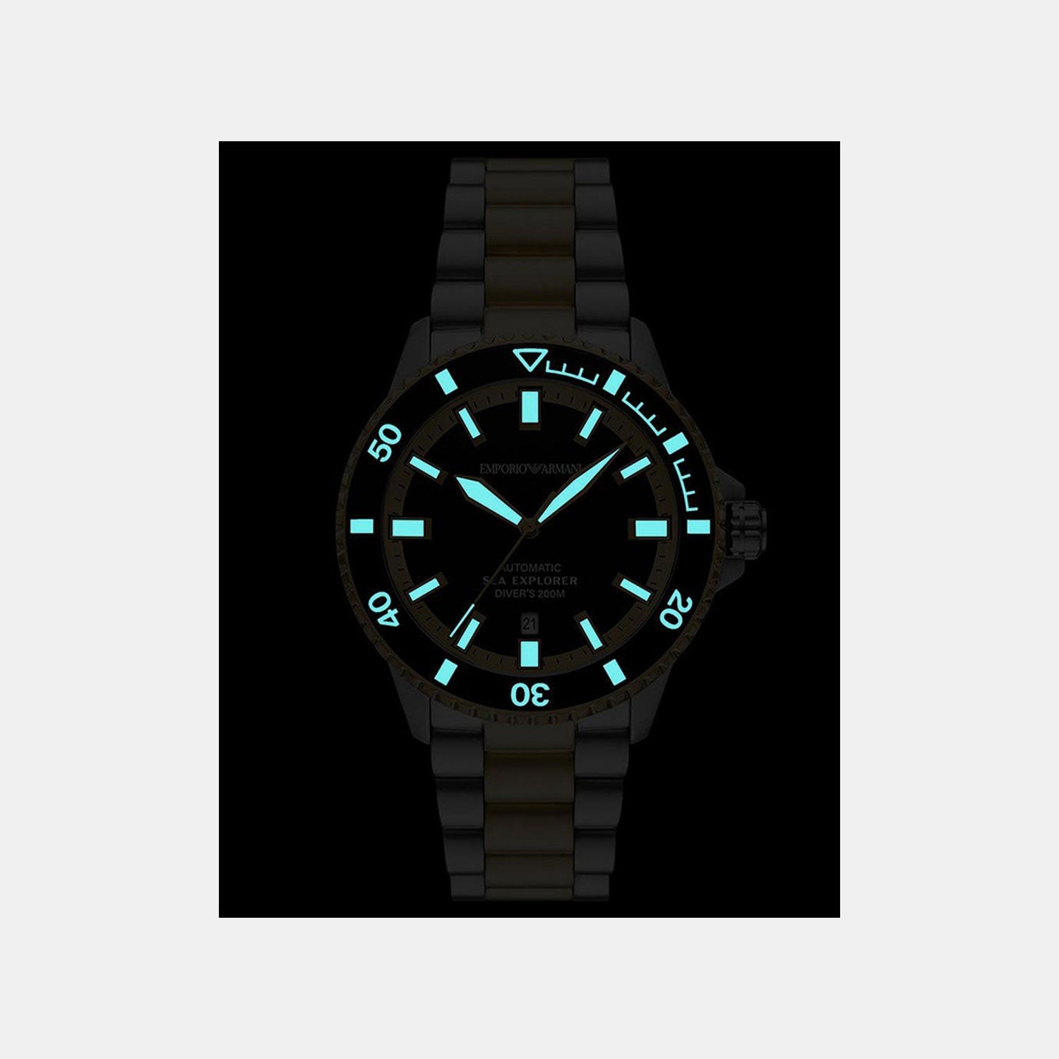 Sea Explorer Men Automatic Black Dial Analog Stainless Steel Watch AR60089