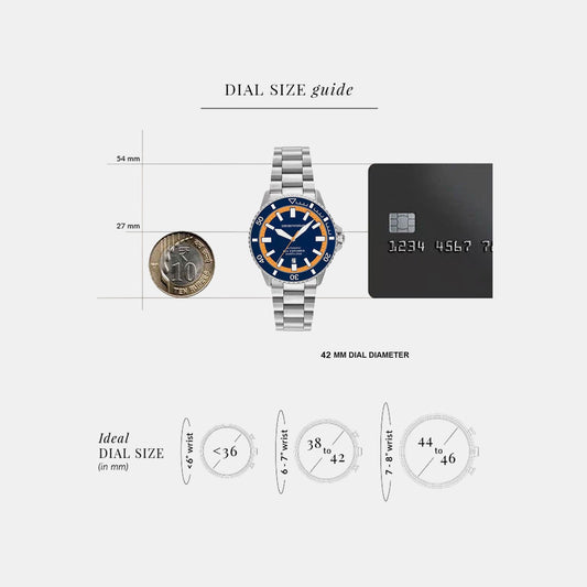 Sea Explorer Men Automatic Blue Dial Analog Stainless Steel Watch AR60090