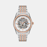 Men Automatic Silver Dial Analog Stainless Steel Watch AR60092