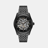 Men Automatic Black Dial Analog Stainless Steel Watch AR60093