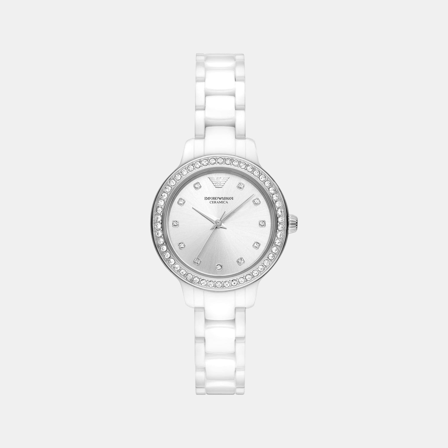 Cleo Women Quartz Silver Dial Analog Ceramic Watch AR70013