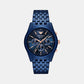 Men Quartz Blue Dial Chronograph Ceramic Watch AR70016